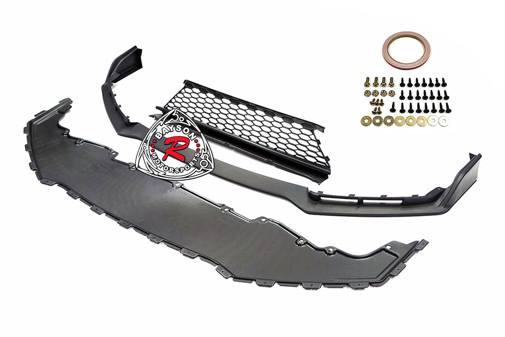 TR Style Front Lip w/ Lower Grille For 2017-2021 Honda Civic Si (Si Only)