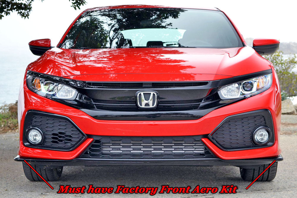 TR Style Front Lip For 2017-2021 Honda Civic 5Dr Hatchback (Sport / Sport Touring)