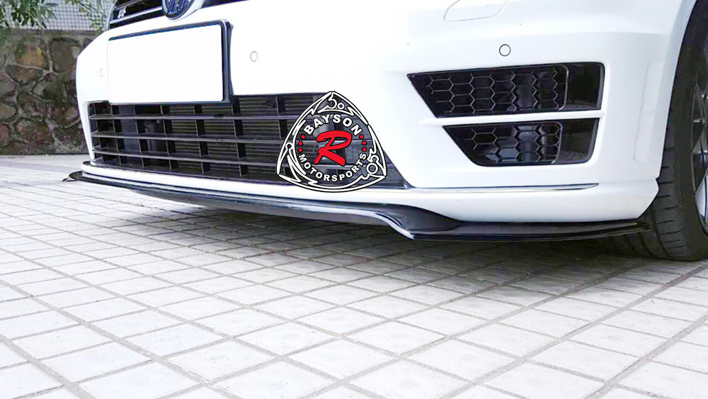 Euro-Style Front Lip For 2015-2017 Volkswagen Golf-R MK7 (Golf-R Model Only)