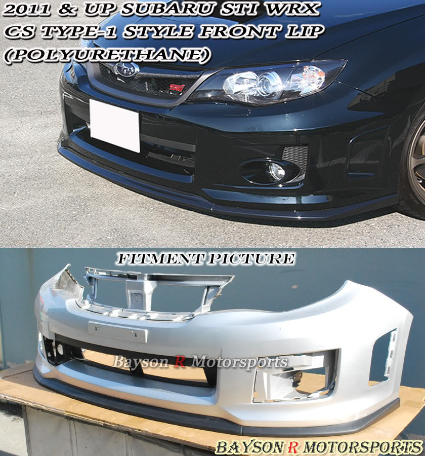 CS1 Style Front Lip For 2011-2014 Subaru WRX Sti