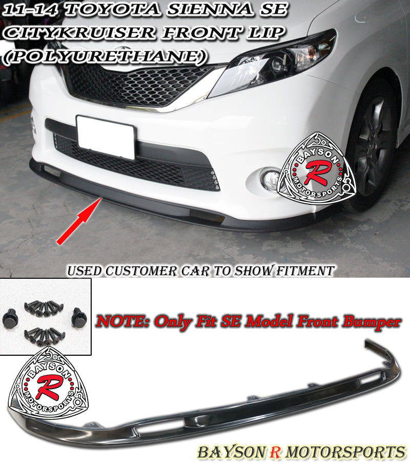 CityKruiser SK-Style Front Lip For 2011-2017 Toyota Sienna (SE)