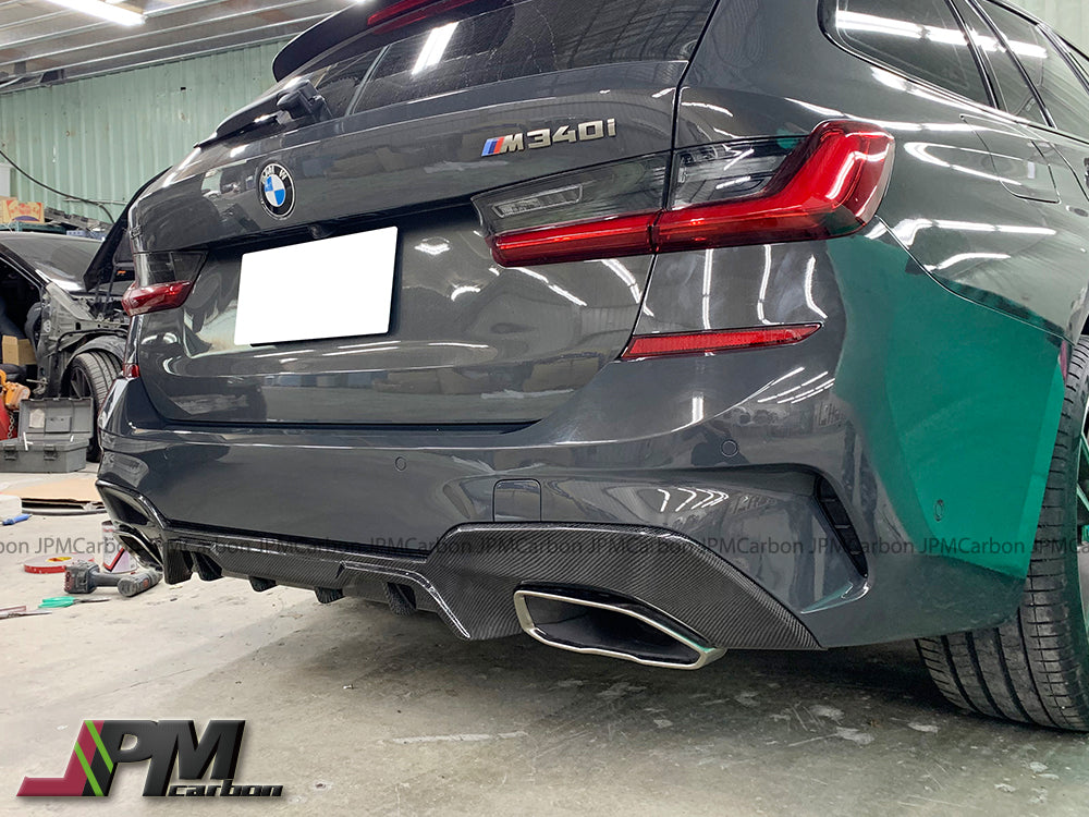 Performance Style Carbon Fiber Rear Diffuser (For Quad Exhaust Tips) Fits For 2019-2022 BMW G20 with M-Sport Only