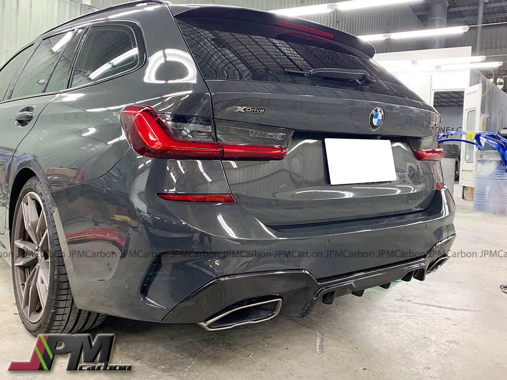 Performance Style Carbon Fiber Rear Diffuser (For Quad Exhaust Tips) Fits For 2019-2022 BMW G20 with M-Sport Only