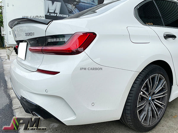 Performance 2 Style Carbon Fiber Trunk Spoiler Fits For 2019-2024 BMW G20 G28 3-Series Sedan & G80 M3 Only