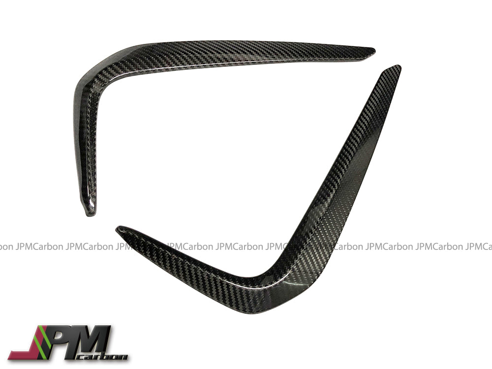 Carbon Fiber Front Bumper Fog Light Add-on Trim Covers Fits For 2017-2020 BMW G30 G31 5-Series with M-sport Package Only (Copy)
