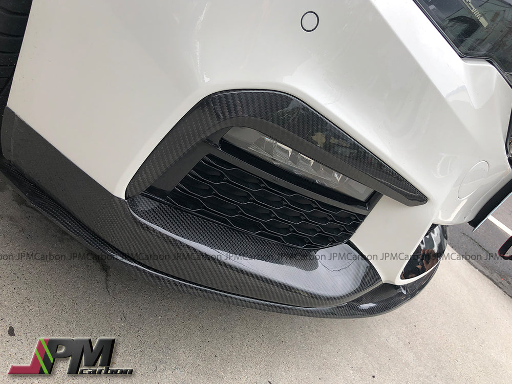 Carbon Fiber Front Bumper Fog Light Add-on Trim Covers Fits For 2017-2020 BMW G30 G31 5-Series with M-sport Package Only (Copy)
