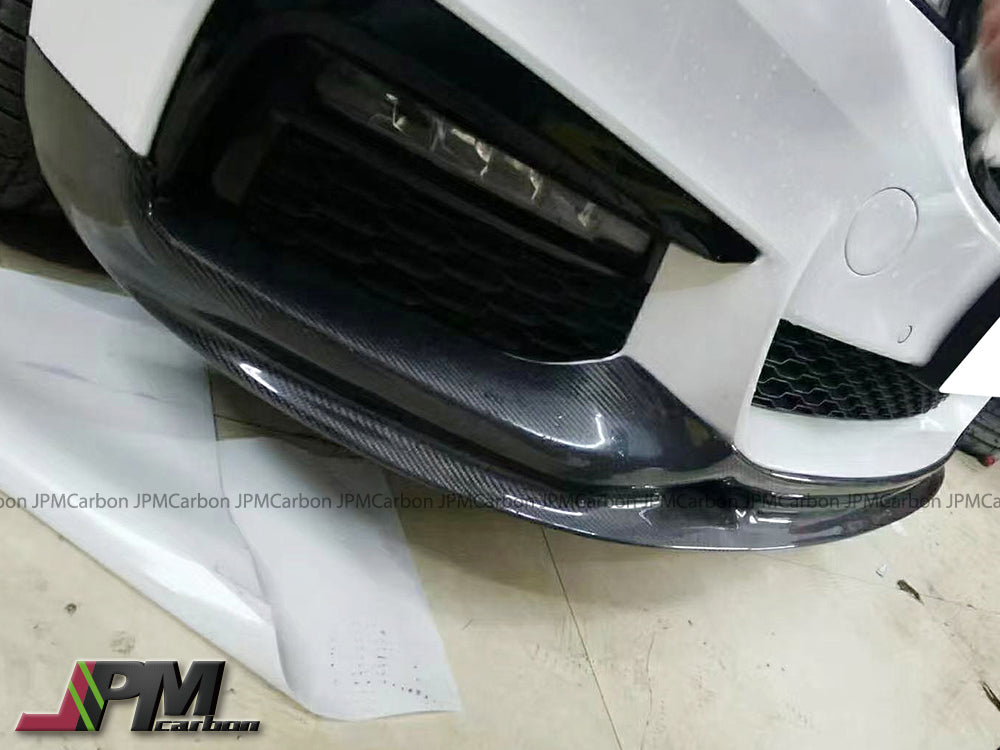 3D II Style Carbon Fiber Front Bumper Add-on Lip Fits For 2017-2020 BMW G30 5-Series with M-sport Package Only