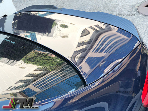 PR Style Carbon Fiber Trunk Spoiler Fits For 2017-2023 BMW G30 5-Series Sedan