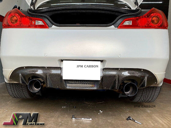 DP Style Carbon Fiber Rear Add-on Diffuser Fits For 2008-2013 Infiniti G37 Coupe Only