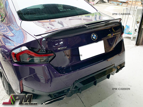 M Performance Style Carbon Fiber Trunk Spoiler Fits For 2022-2025 BMW G42 2-Series Coupe & G87 M2 Only