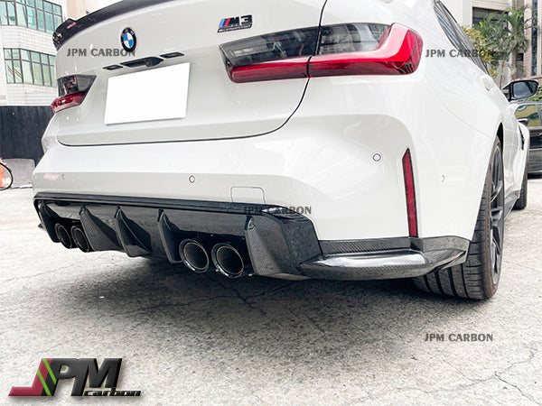 OEM Style Carbon Fiber Rear Diffuser Fits For 2021-2024 BMW G80 M3 & G82 M4