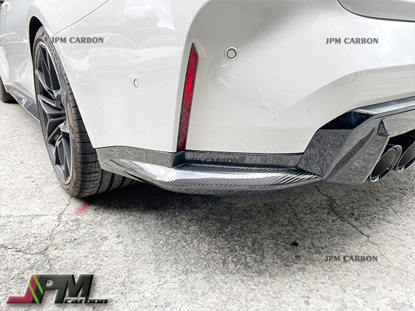 OEM Style Dry Carbon Rear Splitter lips Fits For 2021-2024 BMW G80 M3 Only