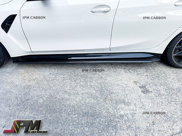 JPM Carbon Fiber Side Skirt Lips Fits For 2021-2024 BMW G80 M3 Only
