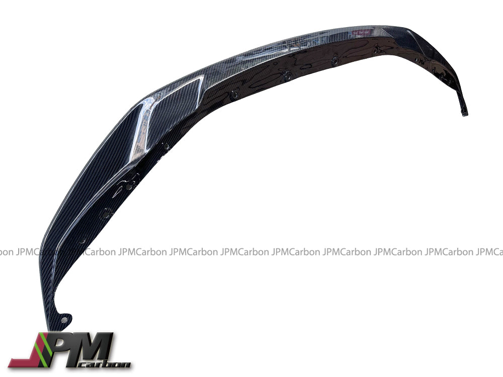 R4 Style Carbon Fiber Front Bumper Add-on Lip Fits For 2020-2024 BMW G80 M3 / G82 M4 Only