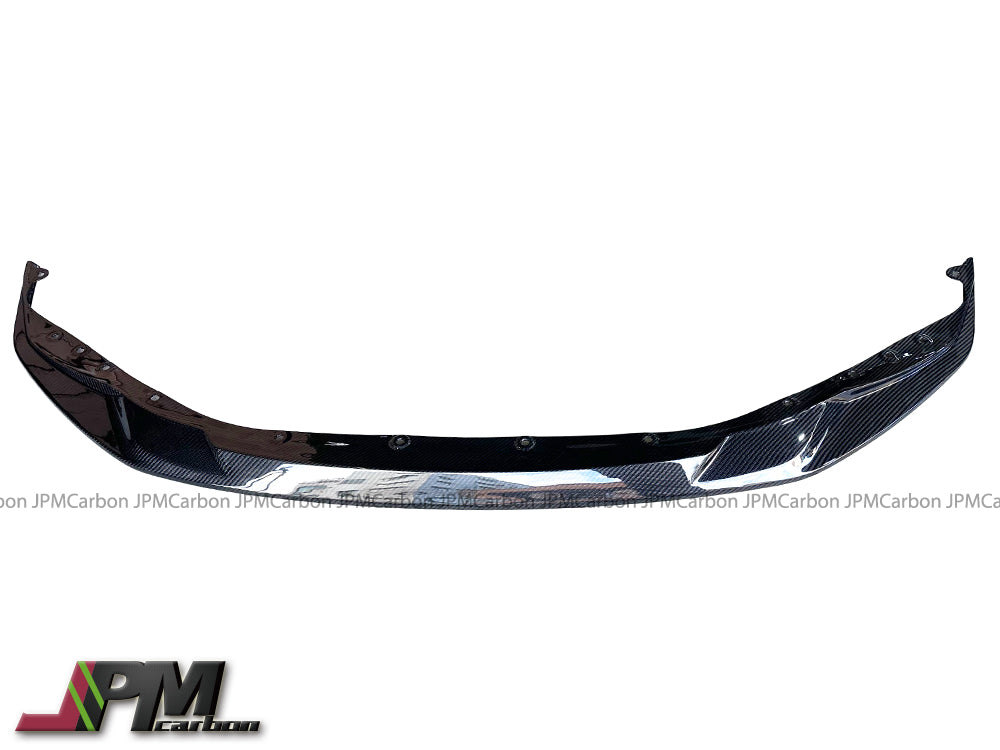 R4 Style Carbon Fiber Front Bumper Add-on Lip Fits For 2020-2024 BMW G80 M3 / G82 M4 Only