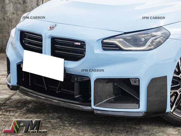 M Performance Style Dry Carbon Front Bumper Add-on Lip Fits For 2022-2025 BMW G87 M2 Only