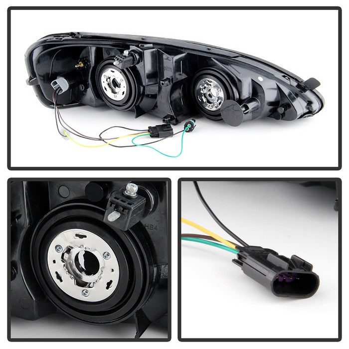 SPYDER Xtune Pontiac Grand Prix 04-08 Crystal Headlights Black Smoke HD-JH-PGPRIX04-AM-BSM 9029400