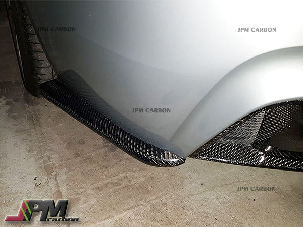 DP Style Carbon Fiber Rear Bumper Add-on Splitter Lips Fits For 2014-2020 BMW F32 F33 F36 with M-Sport Package Only