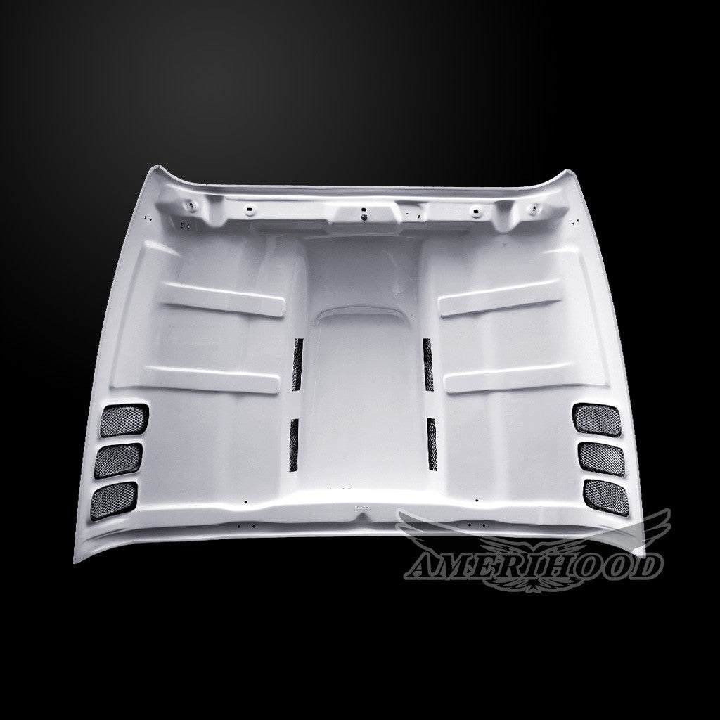 AmeriHood - Jeep Wrangler TJ 1997-2006 Type-AGG Style Functional Heat Extraction Hood