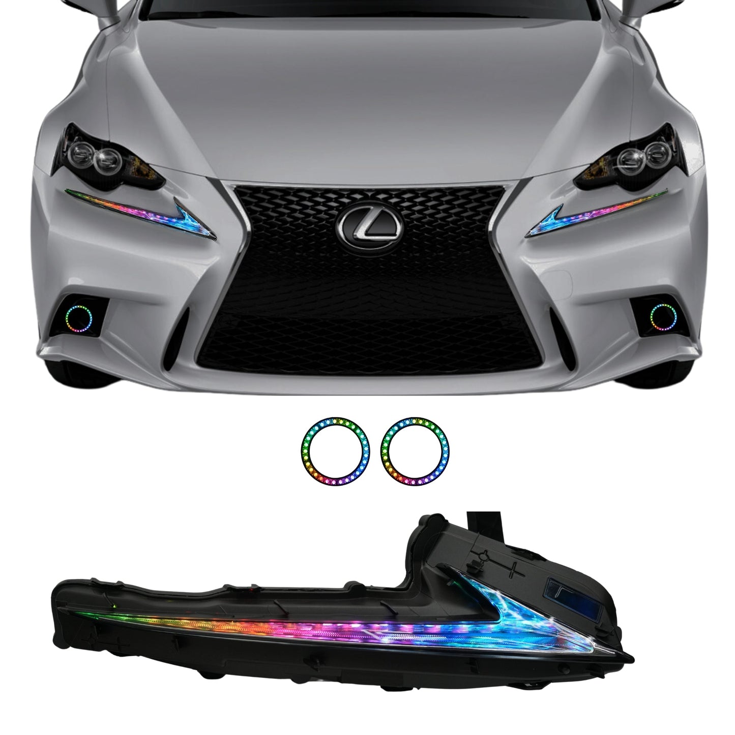 Lexus IS Multicolor Flow Series DRL Boards (2014-2020)