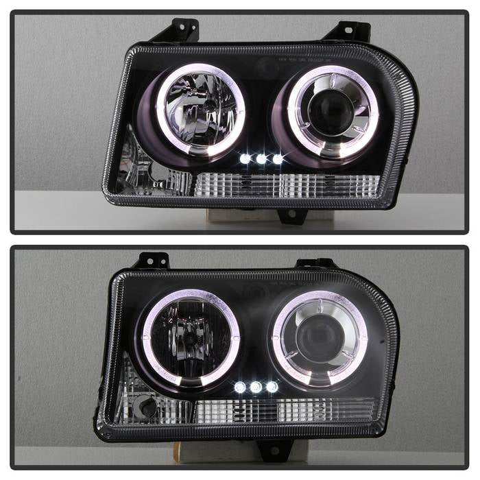 Spyder Chrysler 300 05-08 Projector Headlights LED Halo LED Blk (Not Included) PRO-YD-C305-HL-BK 5009180