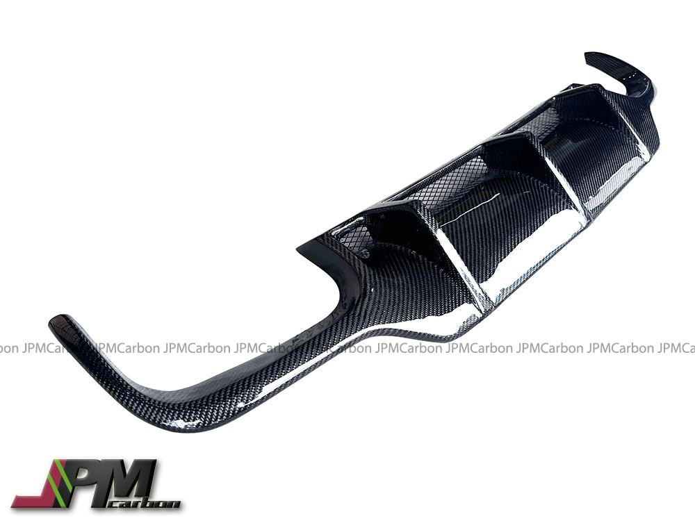AMG Style Carbon Fiber Rear Diffuser (For Quad Tips) Fits For 2009-2012 Mercedes-Benz R230 Facelift SL550 SL63 S65 Only