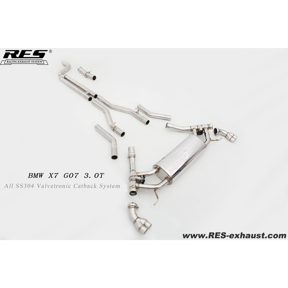 RES Valvetronic Cat Back Exhaust for 2019+ BMW X7 G07 3.0T