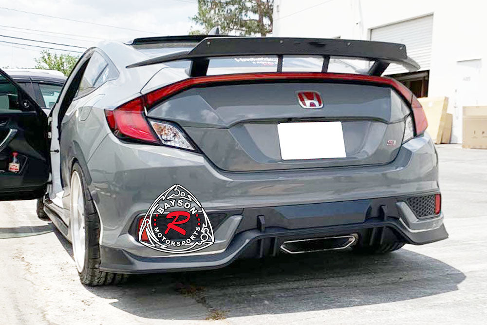 TR Style Rear Lip For 2016-2020 Honda Civic (2Dr Coupe)