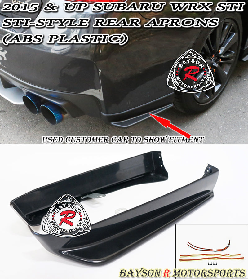 ST Style Rear Aprons For 2015-2021 Subaru WRX/WRX Sti