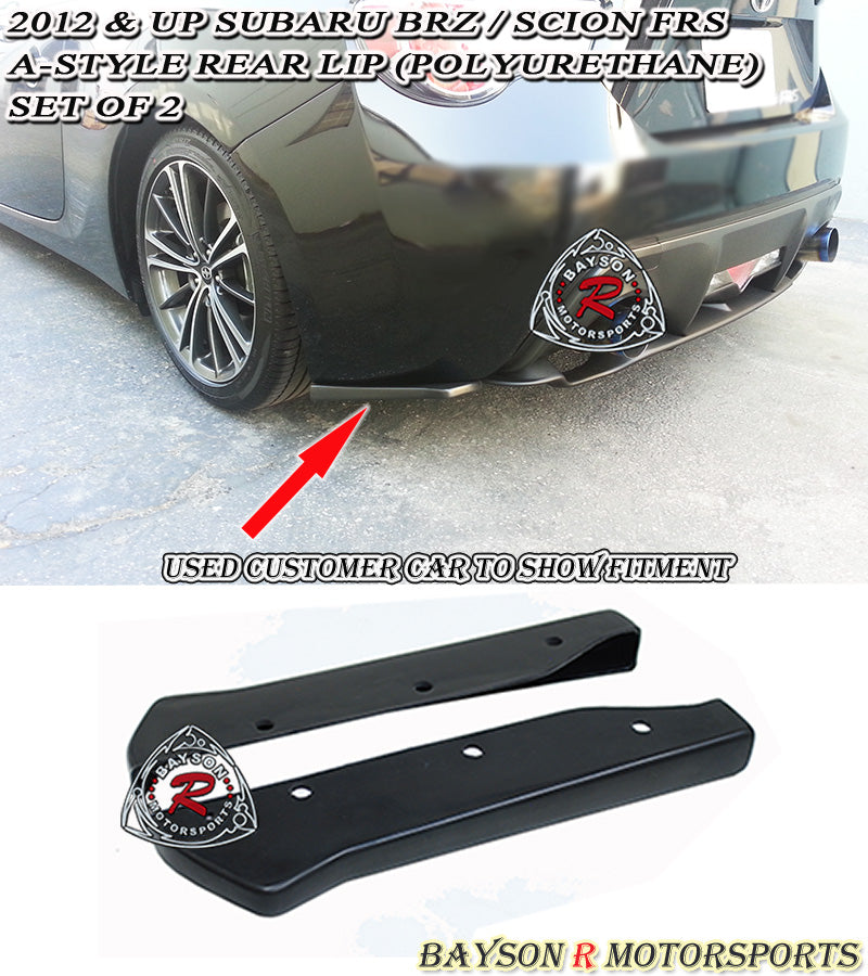 A Style Rear Aprons For 2012-2021 Subaru BRZ