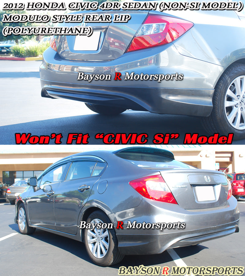 Mod Style Rear Lip For 2012-2015 Honda Civic (4Dr Sedan)