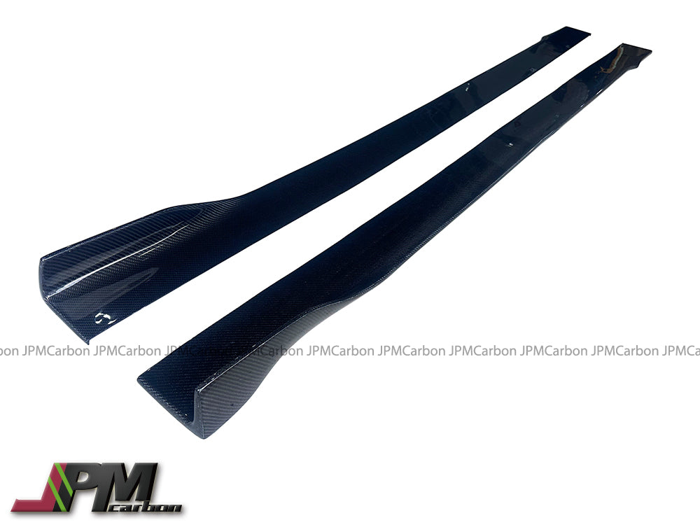 DP Style Carbon Fiber Side Skirt Lips Fits For 2014-2020 Mercedes-Benz W222 Facelift S63 S65 Only