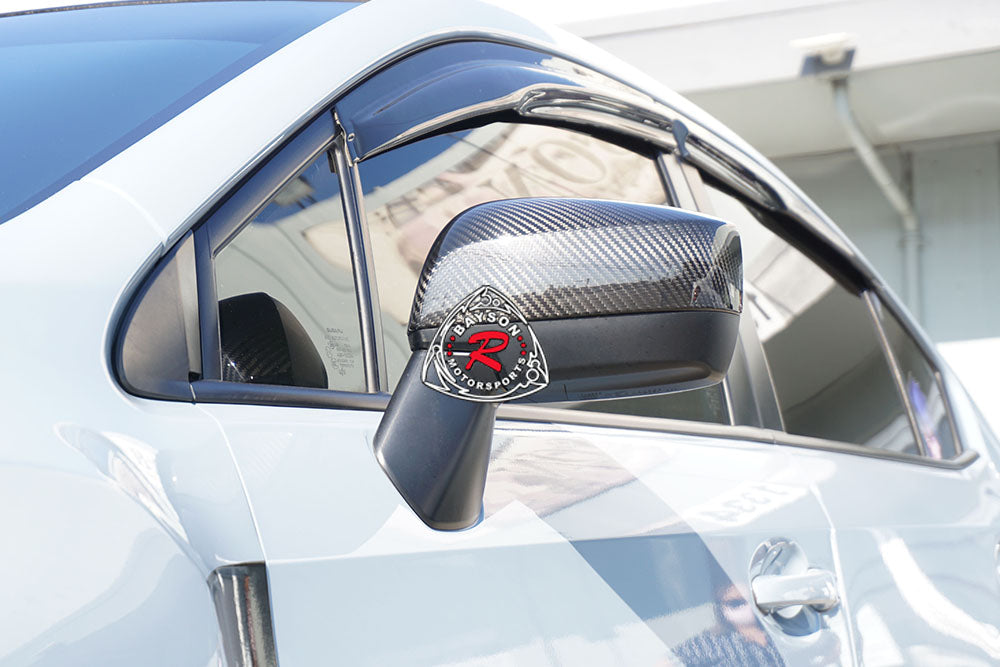 Side Mirror Covers (Dry Carbon Fiber) For 2015-2021 Subaru WRX/WRX Sti Without Side Marker