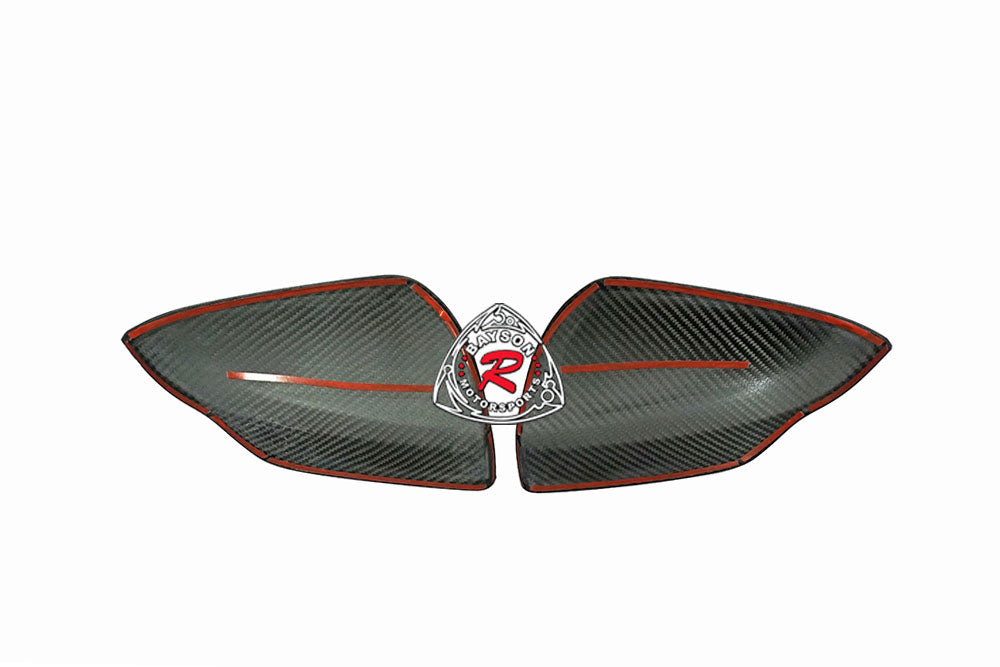 Side Mirror Covers (Dry Carbon Fiber) For 2022-2024 Subaru WRX With Side Marker