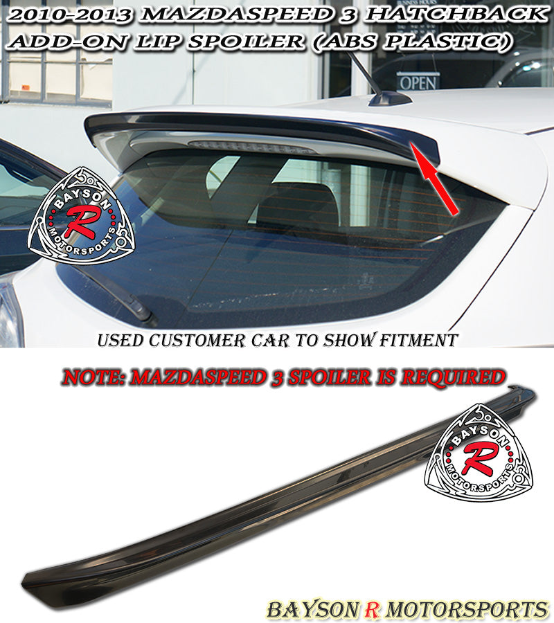 JDM Style Add-On Spoiler For 2010-2013 Mazdaspeed-3