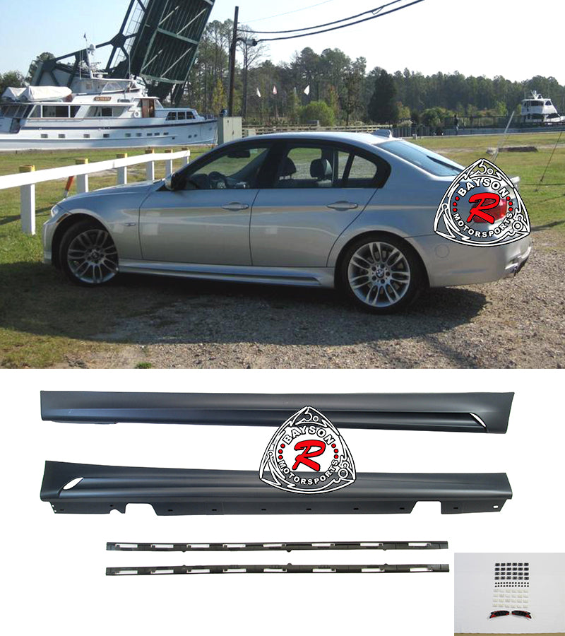 MP Style Side Skirts For 2006-2011 BMW 3-Series (E90/E91)
