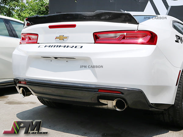 ZL1 Style Carbon Fiber Rear Diffuser Fits For 2016-2022 Chevy Camaro Only