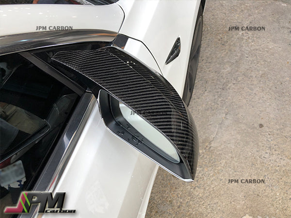 Carbon Fiber Replacement Mirror Covers Fits For 2017-2023 Tesla Model 3 Only