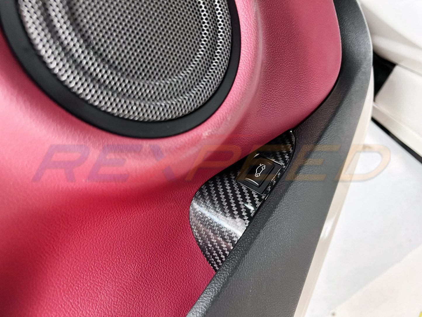 Rexpeed - Supra GR 2020+ Carbon Fiber Interior Trunk Switch Button Frame Trim