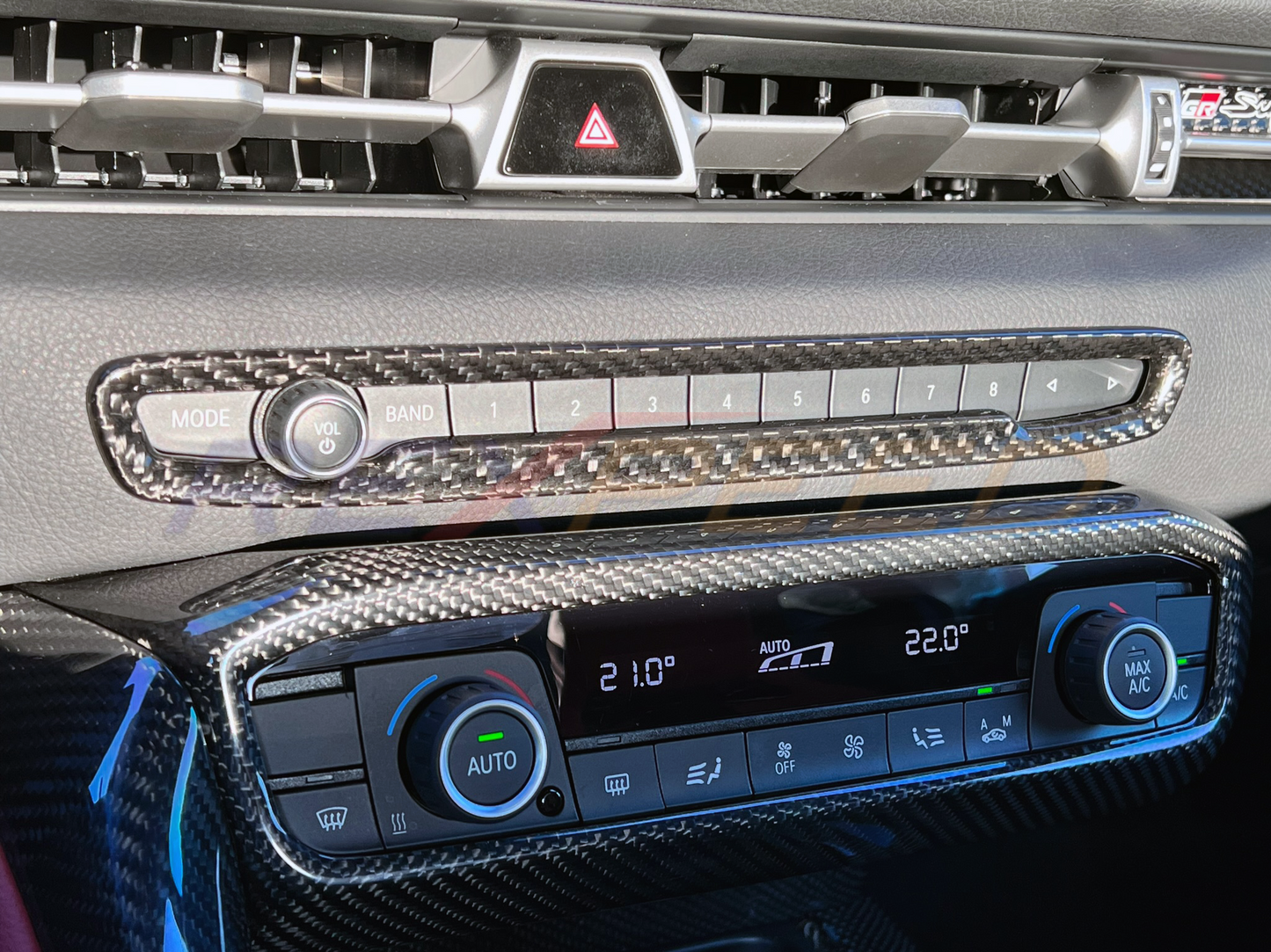 Rexpeed - Supra GR 2020+ Dry Carbon Central Volume CD Switch Panel Trim Cover