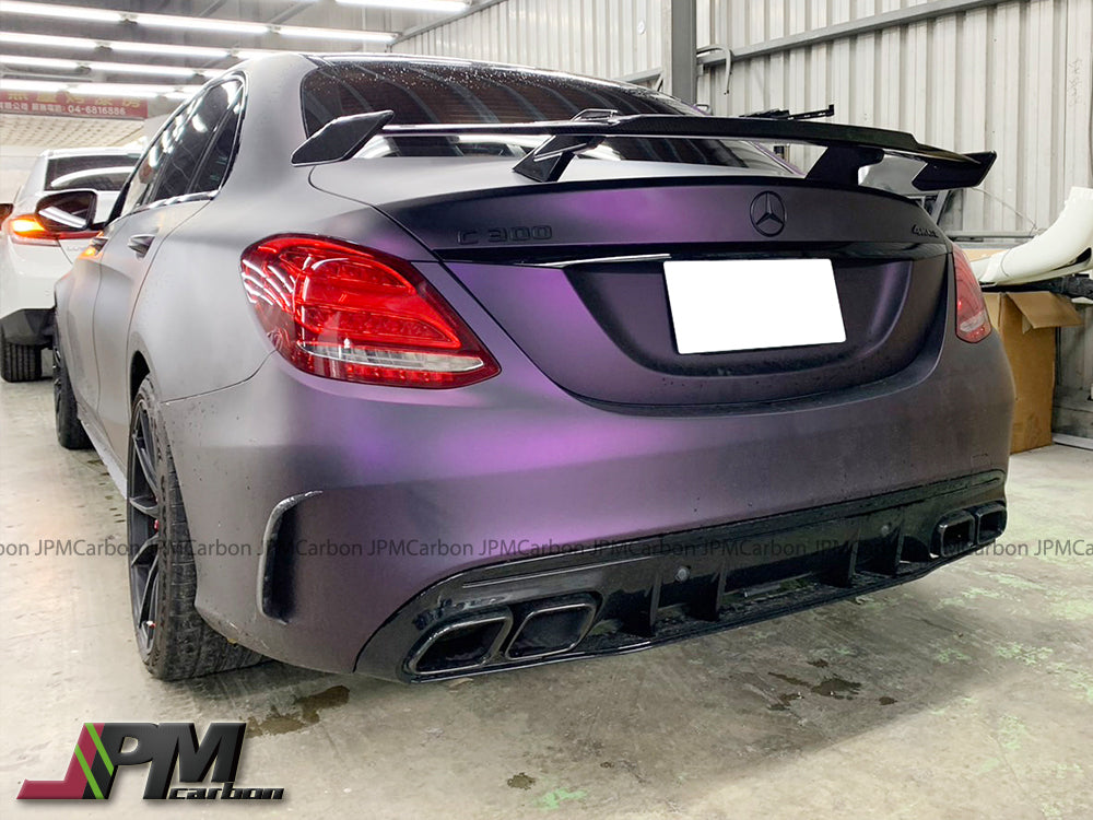 MP Style Dry Carbon Trunk Spoiler Fits For Most Cars with Flat Trunk