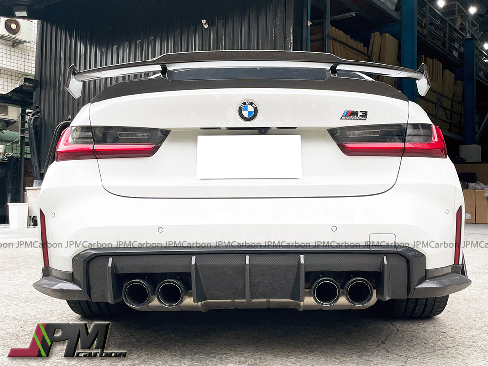 MP Style Dry Carbon Trunk Spoiler Fits For Most Cars with Flat Trunk