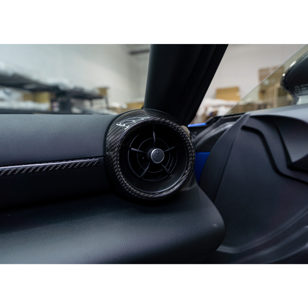 JDMuscle 22+ BRZ/GR86 Tanso Dry Carbon Fiber Passenger Dash Trim Cover