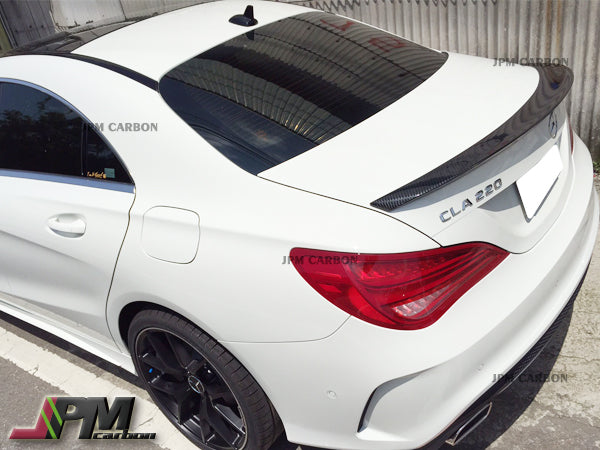 P Style Carbon Fiber Trunk Spoiler Fit For 2013-2018 Mercedes-Benz W117 CLA-Class Sedan
