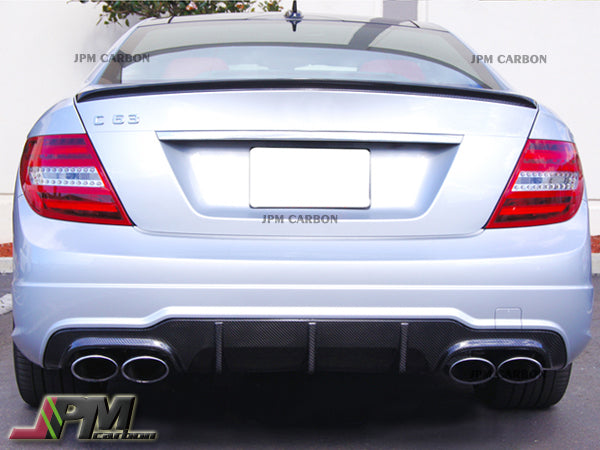 AMG Style Carbon Fiber Rear Diffuser Fits For 2012-2014 Mercedes-Benz W204 C204 Facelift C250 C350 C63 Only