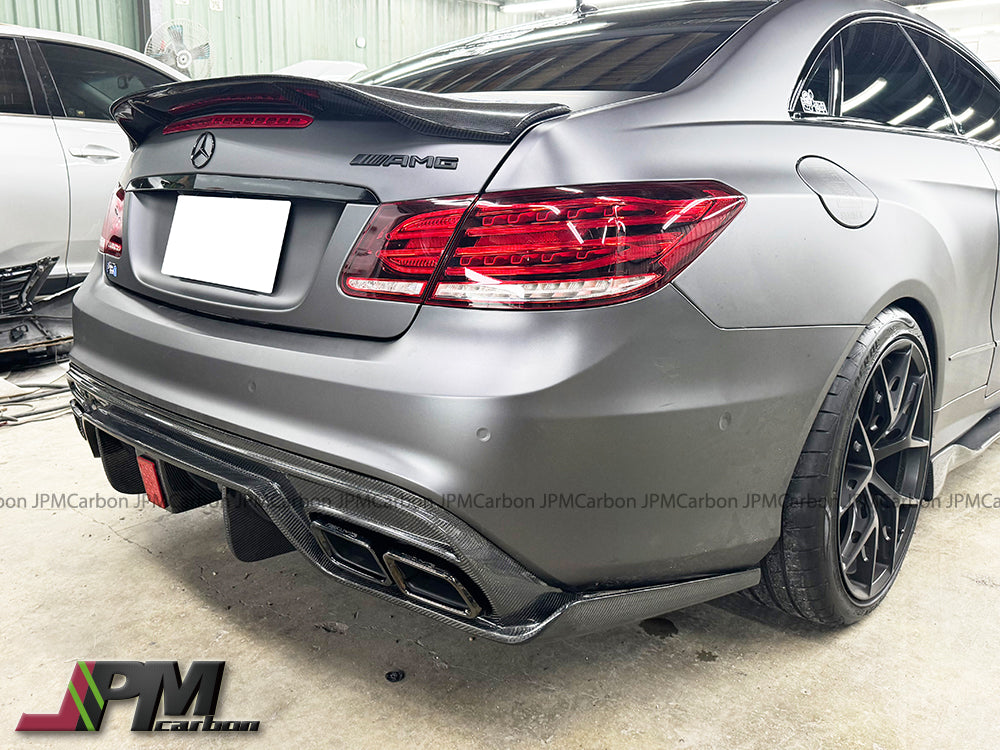 GT Style Carbon Fiber Rear Diffuser Fits For 2014-2016 Mercedes-Benz W207 E-Class Coupe/Convertible with AMG Sport Package Only