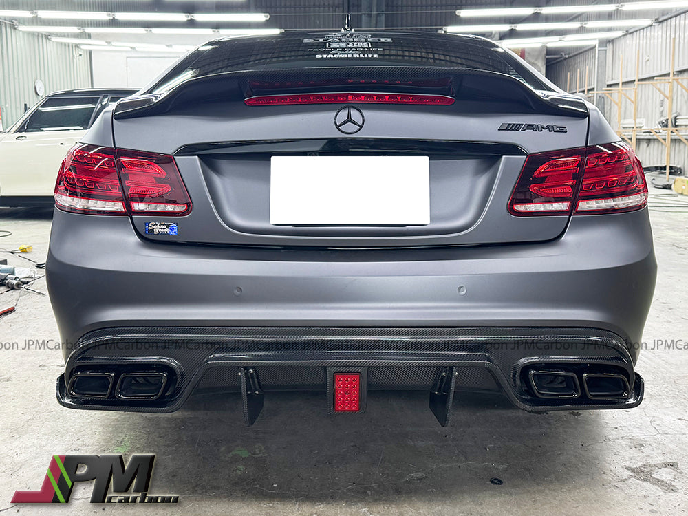 GT Style Carbon Fiber Rear Diffuser Fits For 2014-2016 Mercedes-Benz W207 E-Class Coupe/Convertible with AMG Sport Package Only