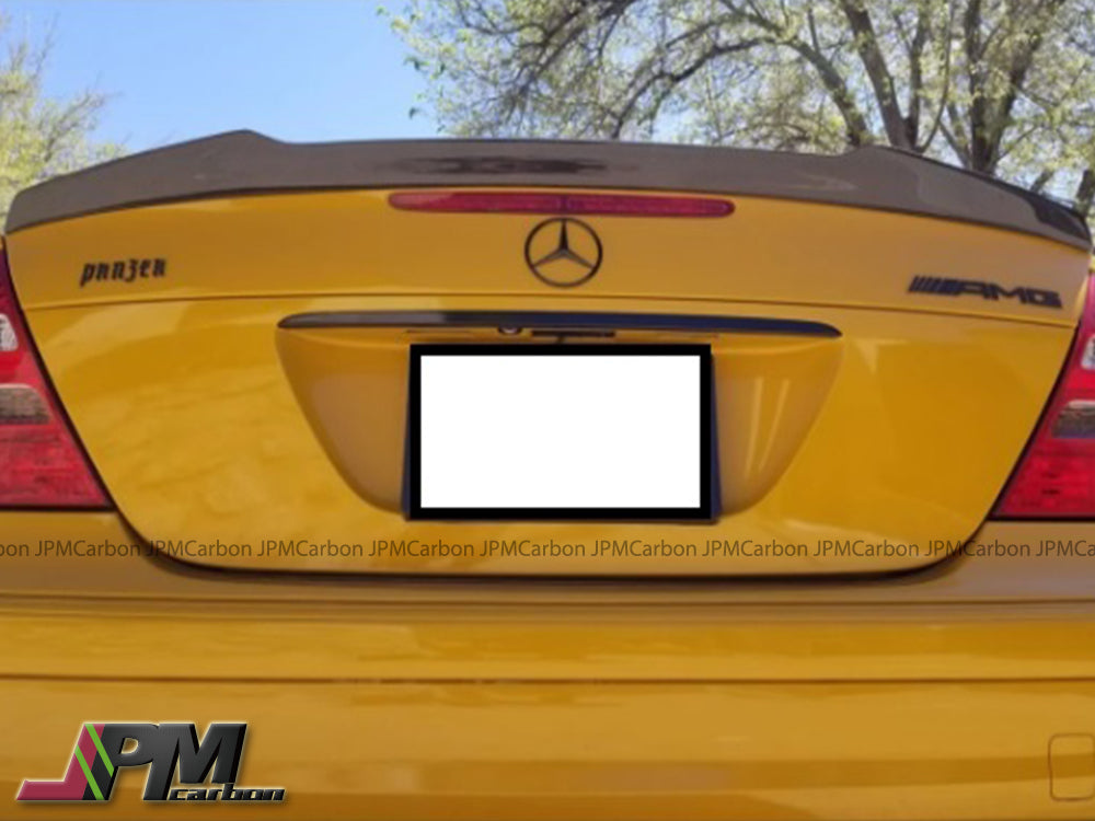 Mercedes-Benz W211 E-Class Sedan 2003-2009 Carbon Fiber D Style Trunk Spoiler