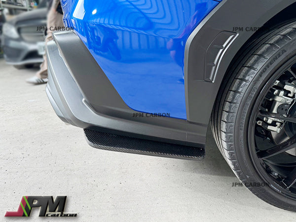 STI Style Carbon Fiber Rear Bumper Add-on Splitter Lips Fits For 2022-2024 Subaru WRX / STI Only