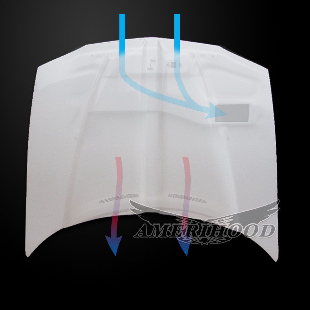 AmeriHood - Chevrolet Camaro 1993-1997 Type-WS6 Style Functional Ram Air Hood